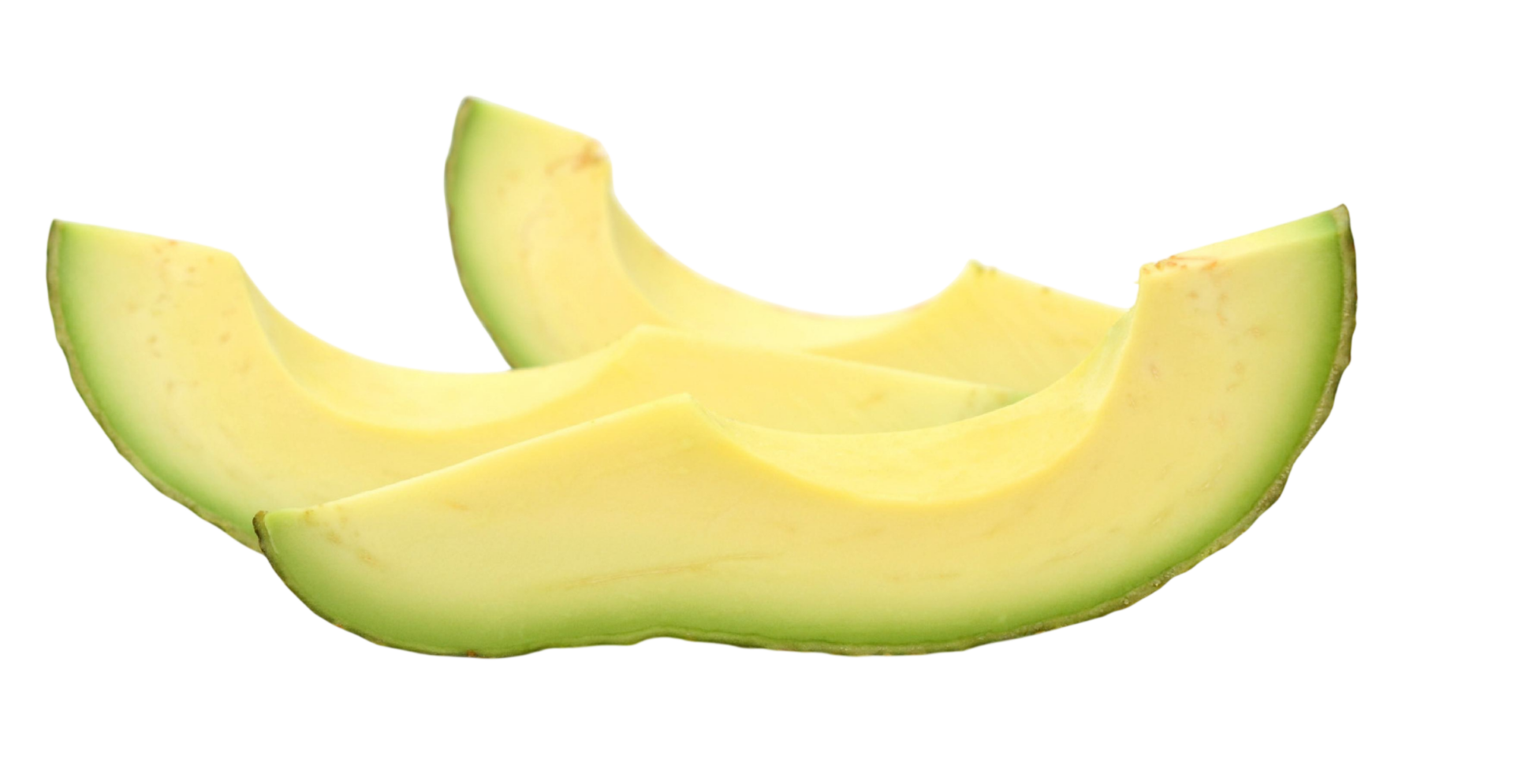 Open organic avocado